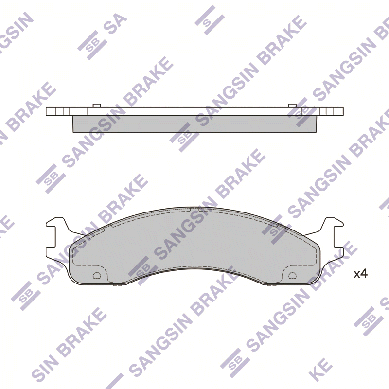 Передние тормозные колодки Sangsin SP1291