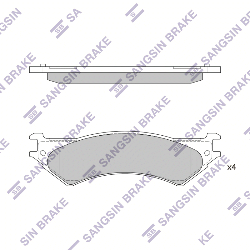 Передние тормозные колодки Sangsin SP1292