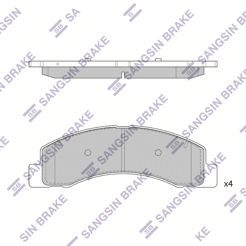 Передние тормозные колодки Sangsin SP1296