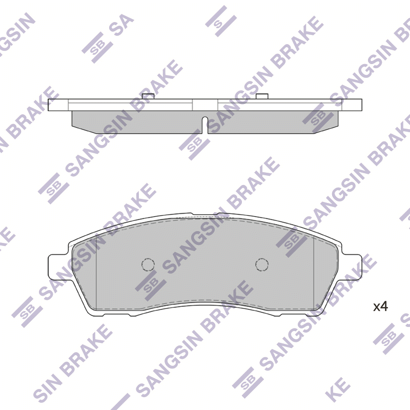Передние тормозные колодки Sangsin SP1297
