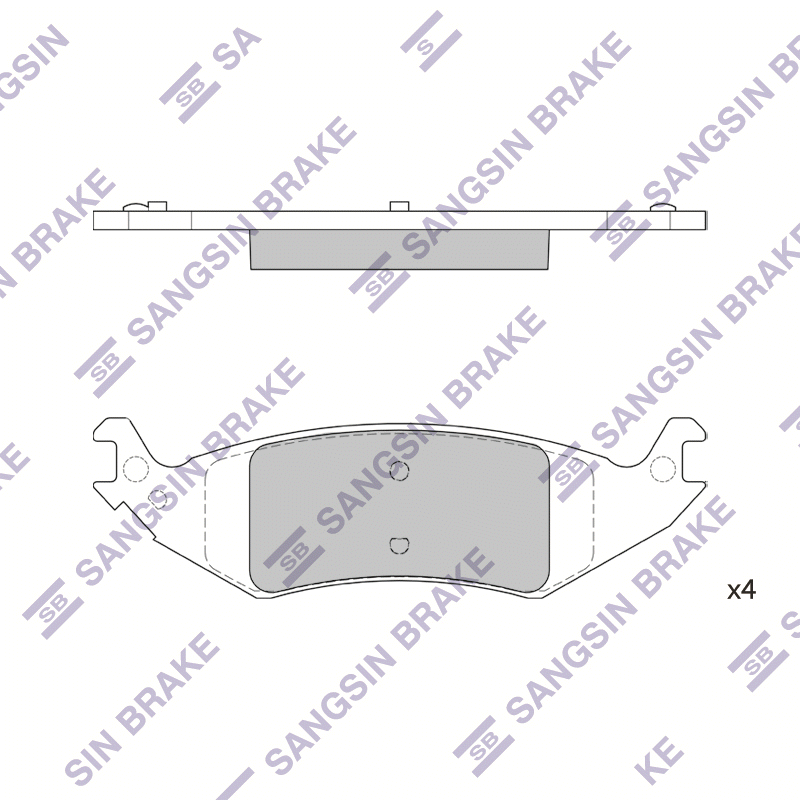 Передние тормозные колодки Sangsin SP1301