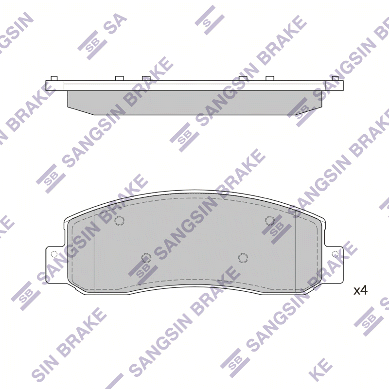 Передние тормозные колодки Sangsin SP1303