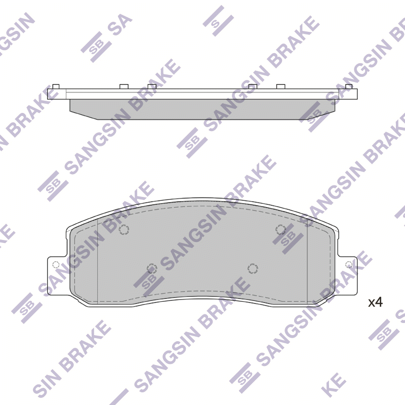 Передние тормозные колодки Sangsin SP1303A
