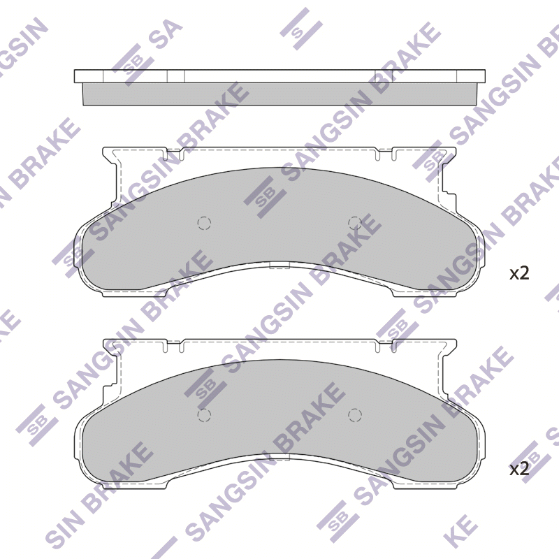 Передние тормозные колодки Sangsin SP1304