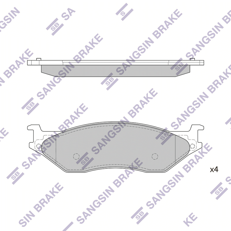 Передние тормозные колодки Sangsin SP1305