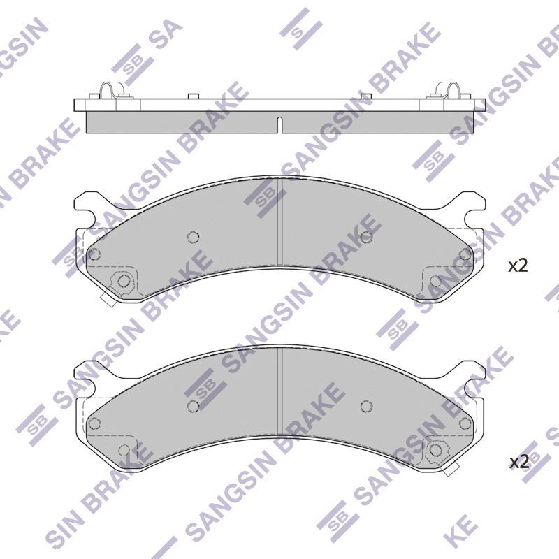 Передние тормозные колодки Sangsin SP1309