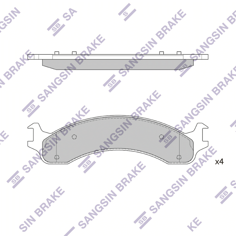 Передние тормозные колодки Sangsin SP1311