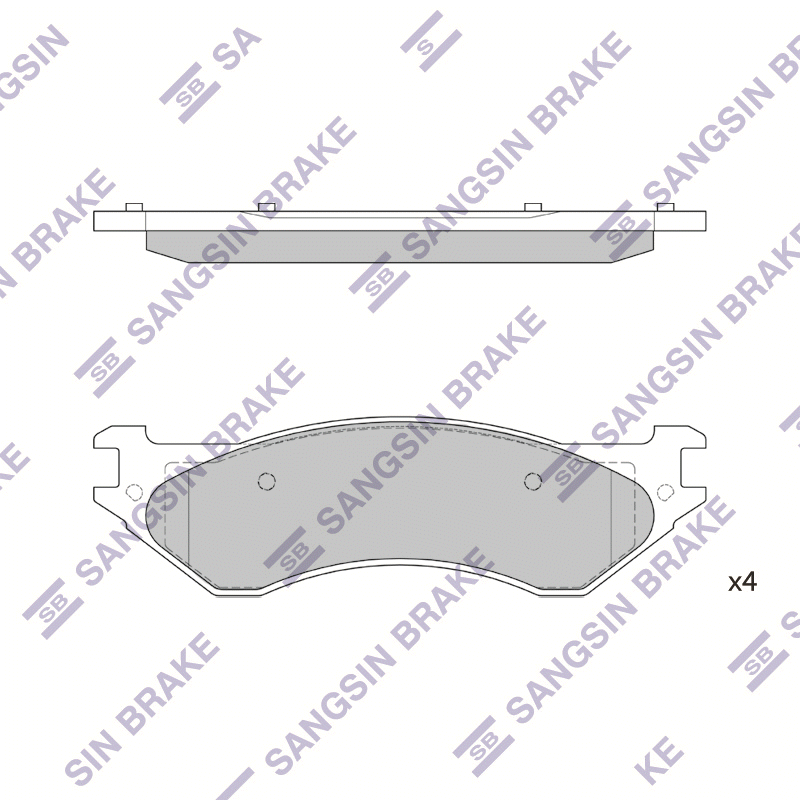 Передние тормозные колодки Sangsin SP1312