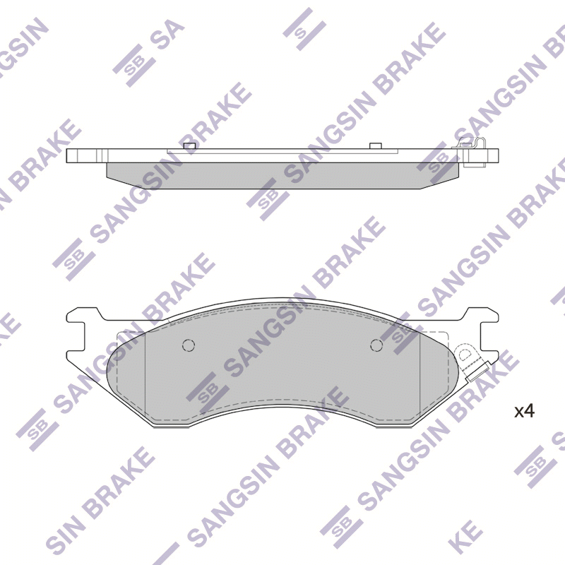 Передние тормозные колодки Sangsin SP1313