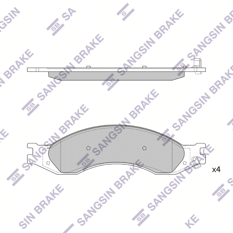 Передние тормозные колодки Sangsin SP1314
