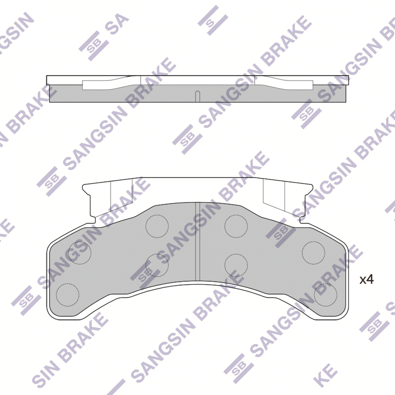 Передние тормозные колодки Sangsin SP1315