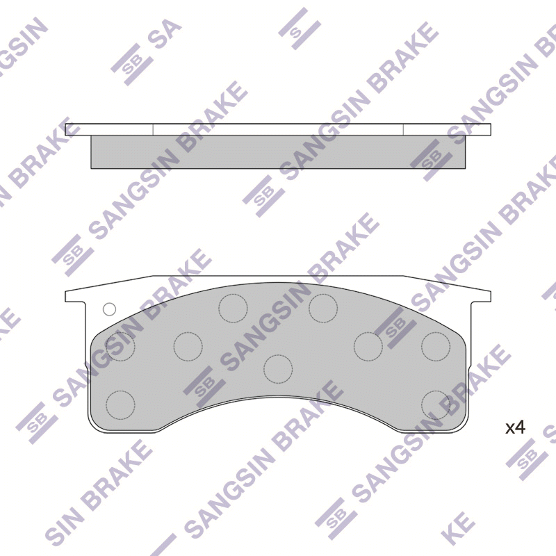 Передние тормозные колодки Sangsin SP1319