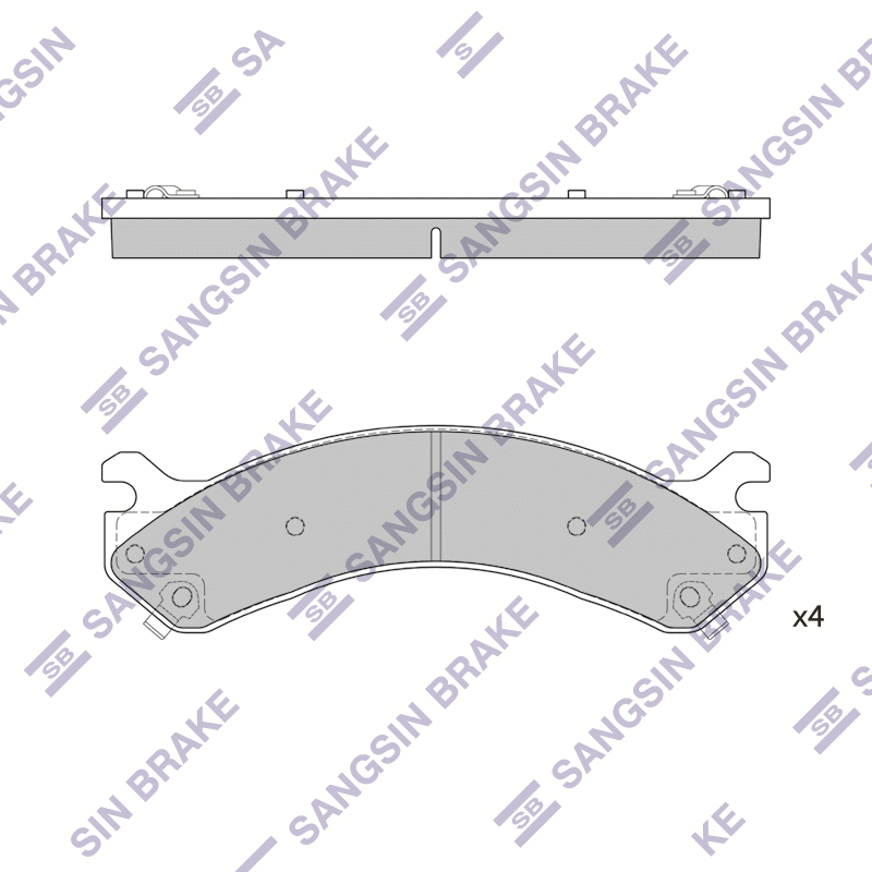 Передние тормозные колодки Sangsin SP1322
