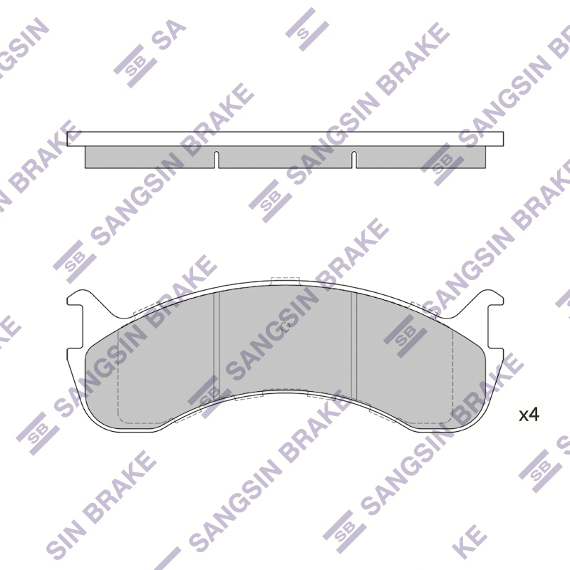 Передние тормозные колодки Sangsin SP1349