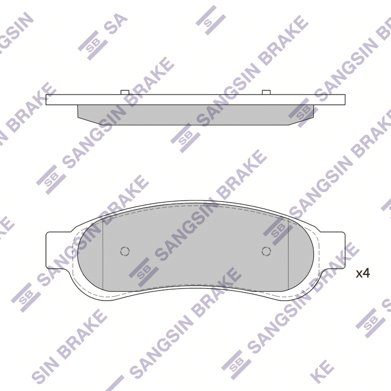 Передние тормозные колодки Sangsin SP1352