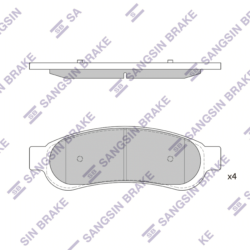 Передние тормозные колодки Sangsin SP1352A
