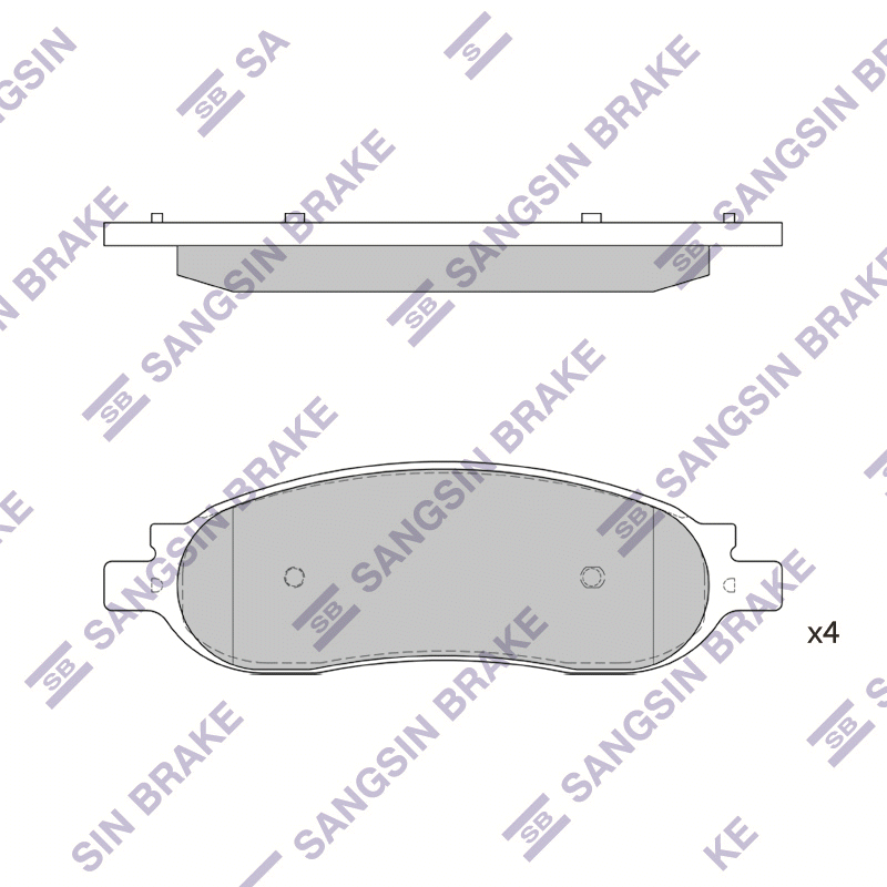 Передние тормозные колодки Sangsin SP1353
