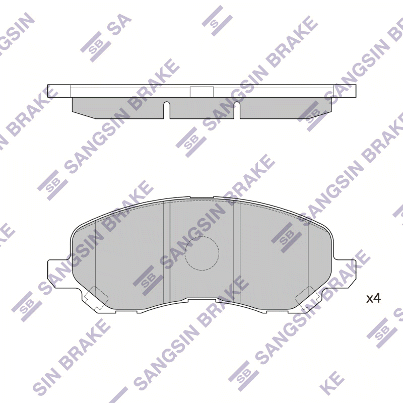 Передние тормозные колодки Sangsin SP1360
