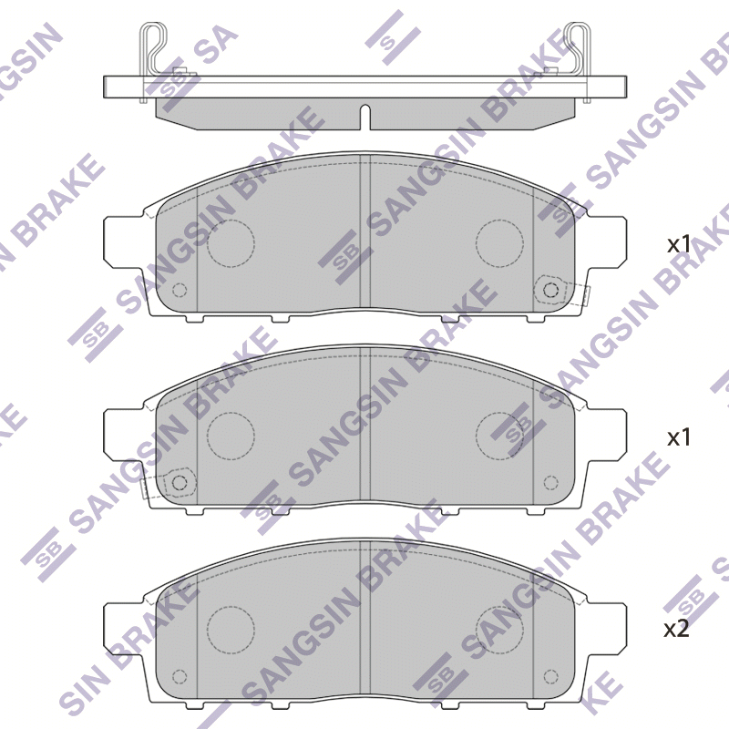 Передние тормозные колодки Sangsin SP1361