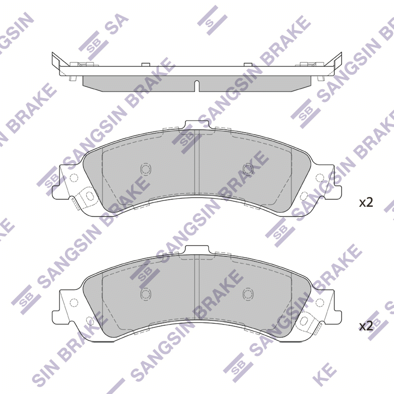 Передние тормозные колодки Sangsin SP1370