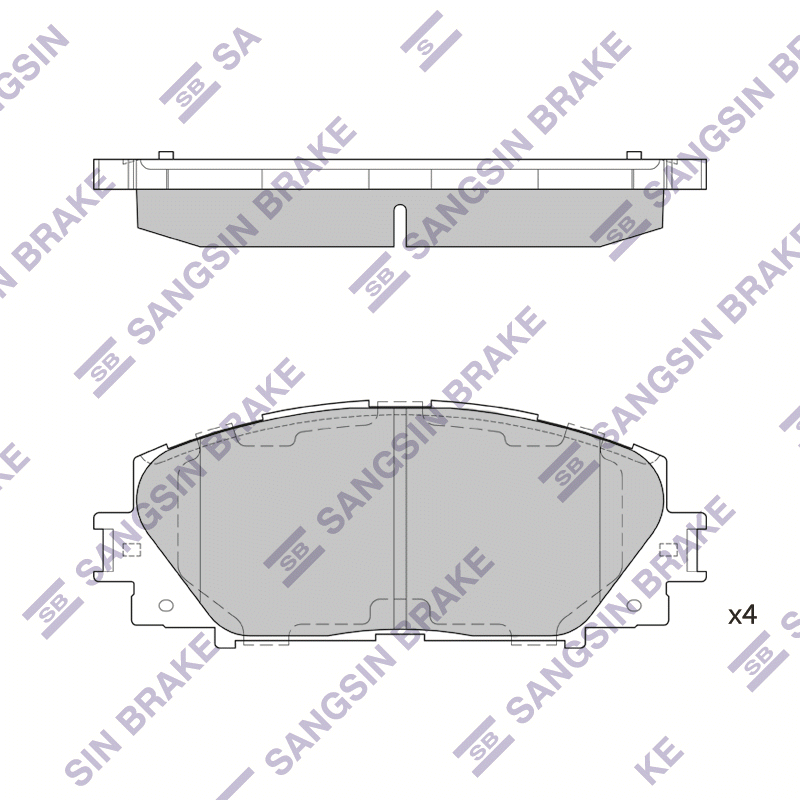Передние тормозные колодки Sangsin SP1377