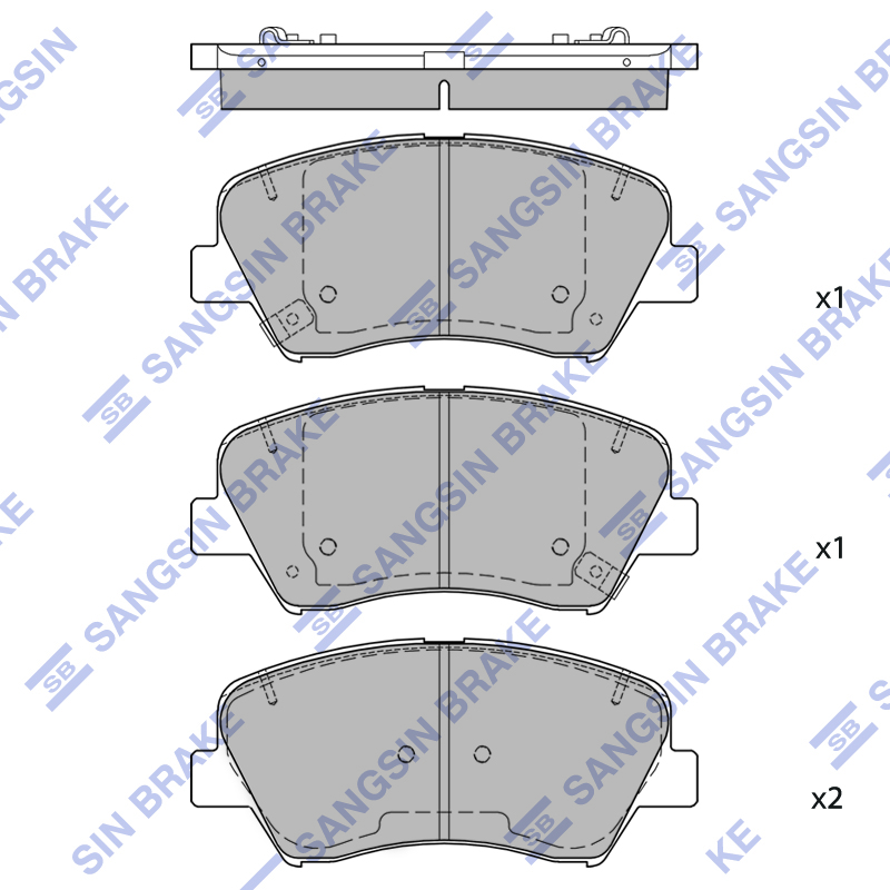 Передние тормозные колодки Sangsin SP1400A
