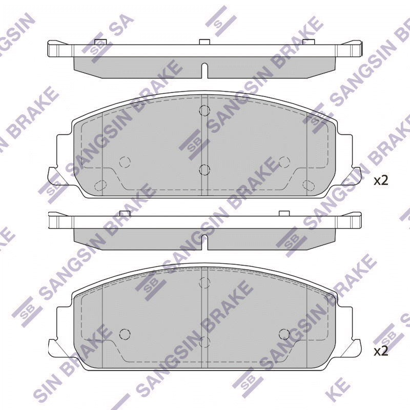 Передние тормозные колодки Sangsin SP1410