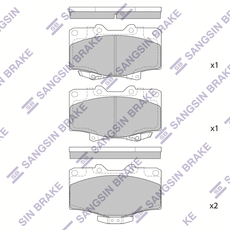 Передние тормозные колодки Sangsin SP1420