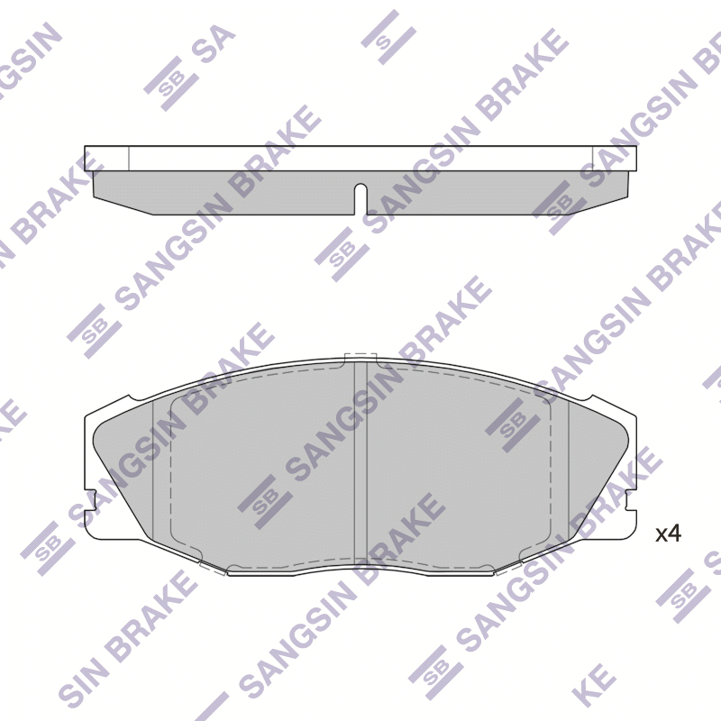 Передние тормозные колодки Sangsin SP1421