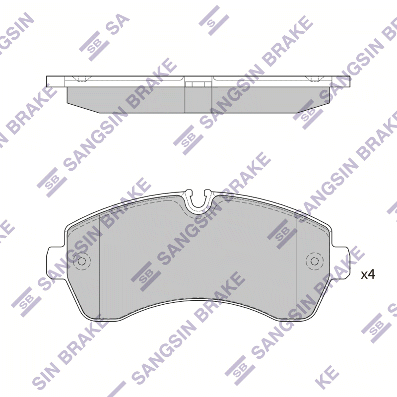 Передние тормозные колодки Sangsin SP1425