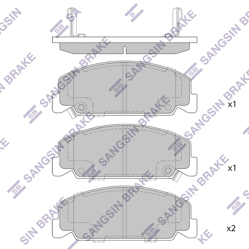 Передние тормозные колодки Sangsin SP1427