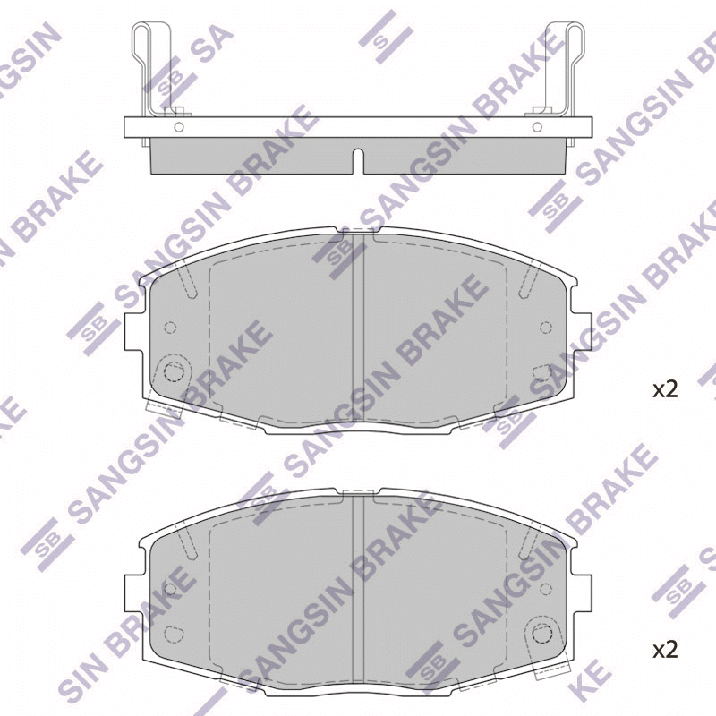 Передние тормозные колодки Sangsin SP1429