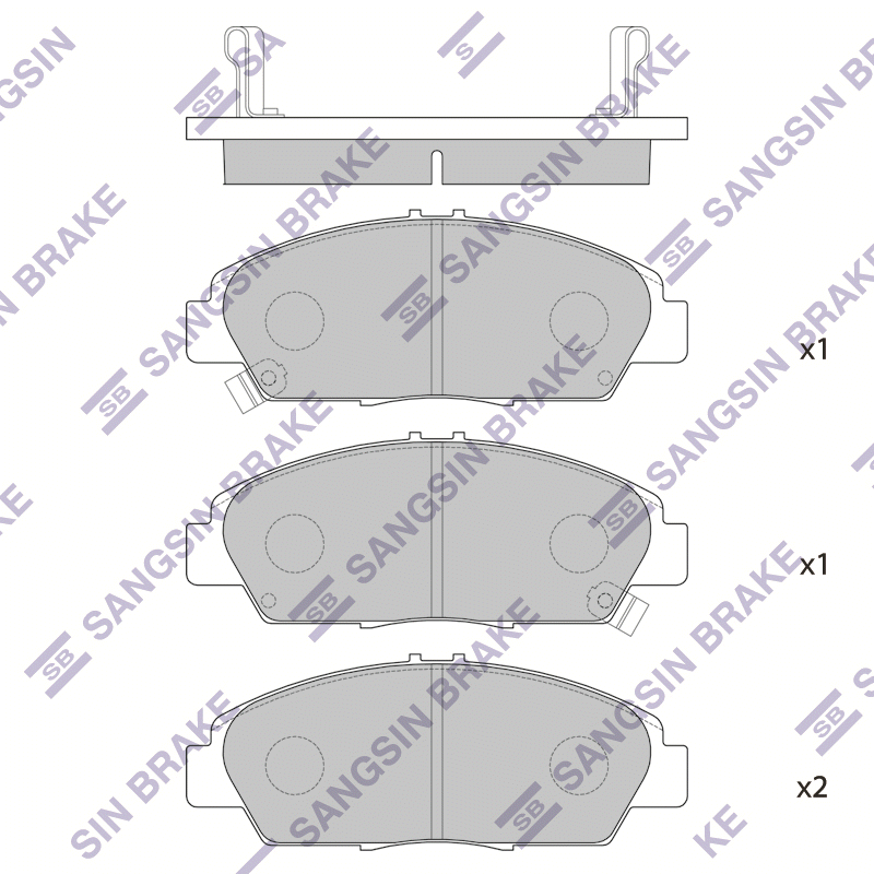 Задние тормозные колодки Sangsin SP1431