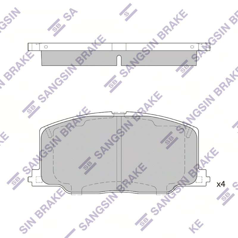 Передние тормозные колодки Sangsin SP1436