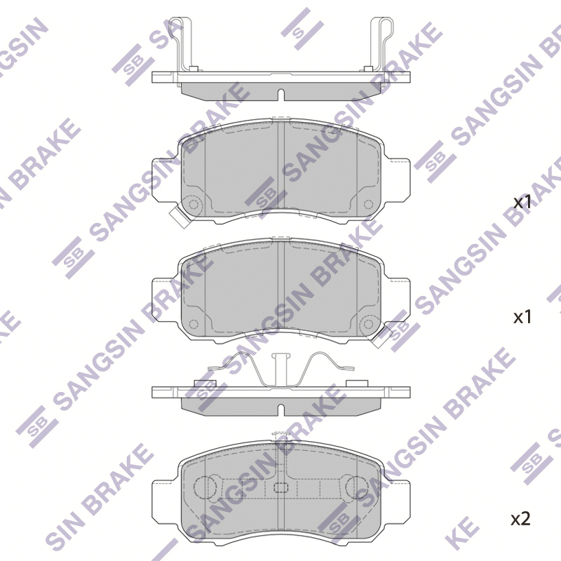 Передние тормозные колодки Sangsin SP1439