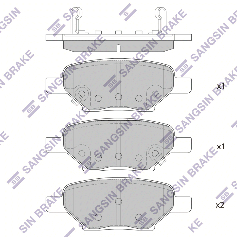 Передние тормозные колодки Sangsin SP1442