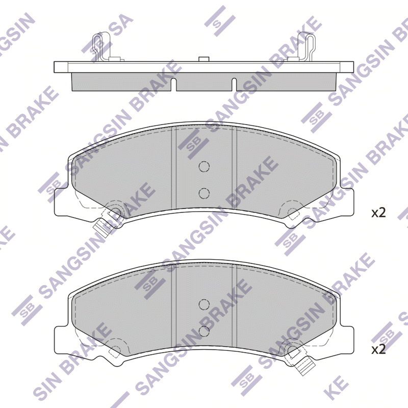Передние тормозные колодки Sangsin SP1443