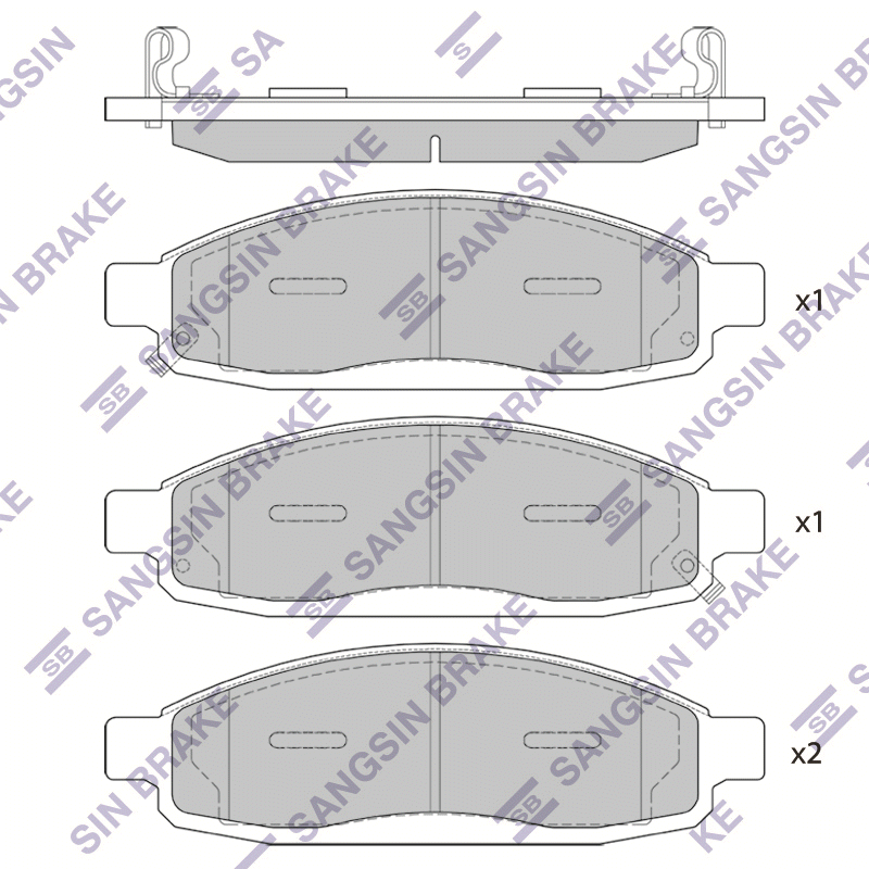 Передние тормозные колодки Sangsin SP1446
