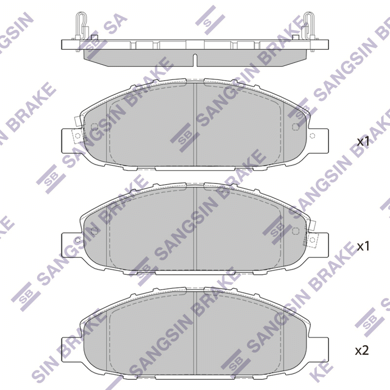 Передние тормозные колодки Sangsin SP1447