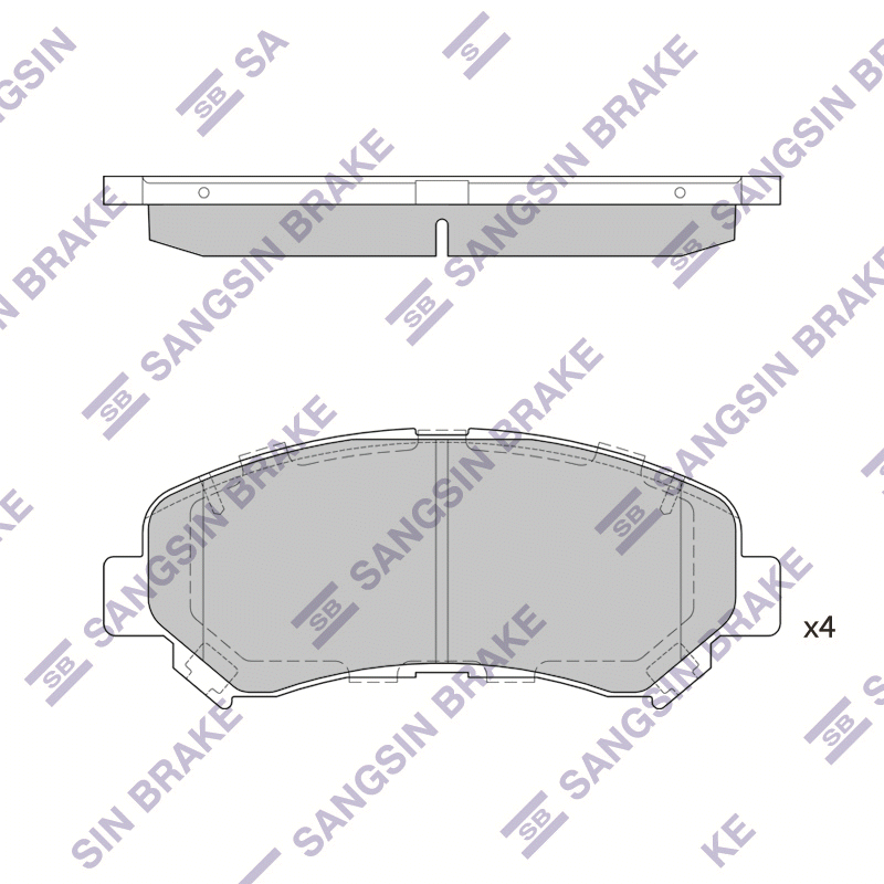 Передние тормозные колодки Sangsin SP1451