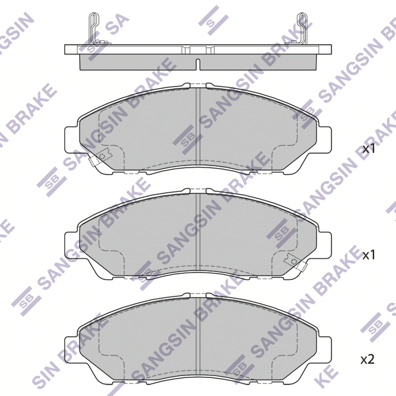 Передние тормозные колодки Sangsin SP1452A