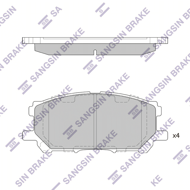 Передние тормозные колодки Sangsin SP1456