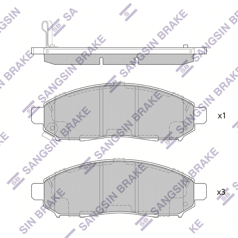 Передние тормозные колодки Sangsin SP1460