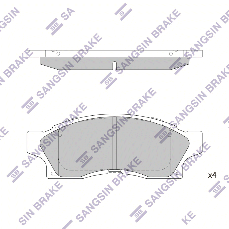 Передние тормозные колодки Sangsin SP1465