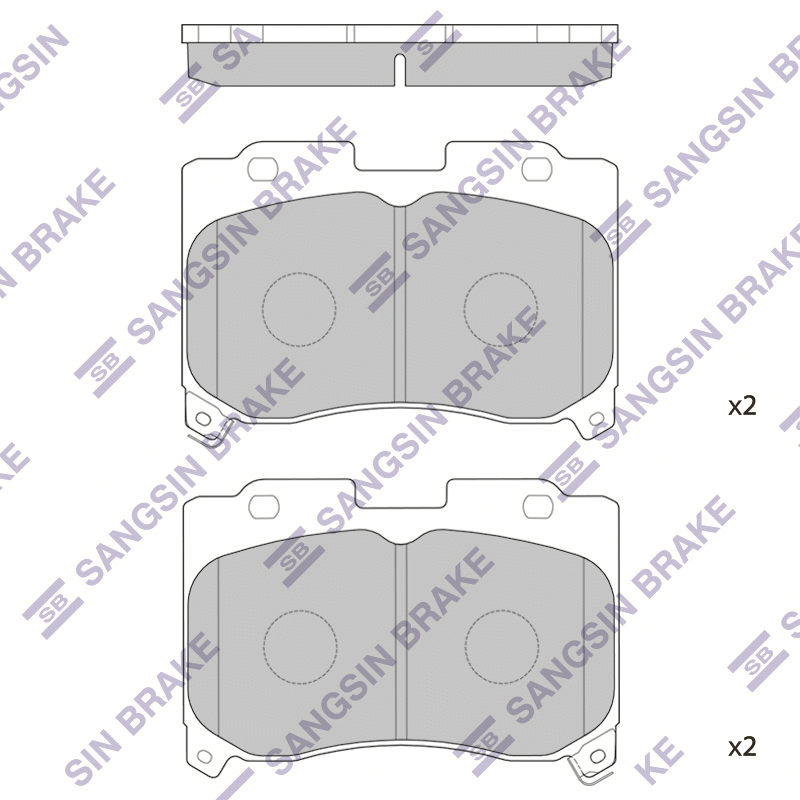 Передние тормозные колодки Sangsin SP1467