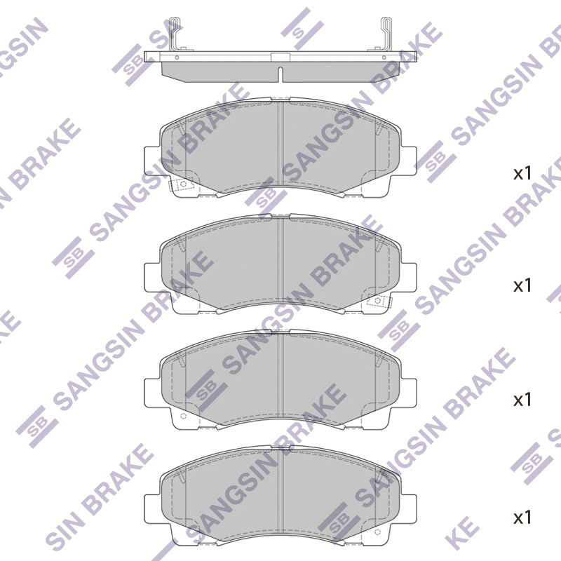 Передние тормозные колодки Sangsin SP1470A