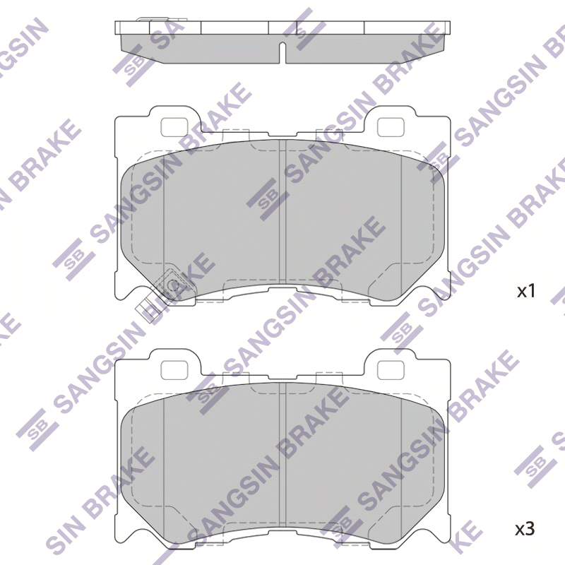 Передние тормозные колодки Sangsin SP1471