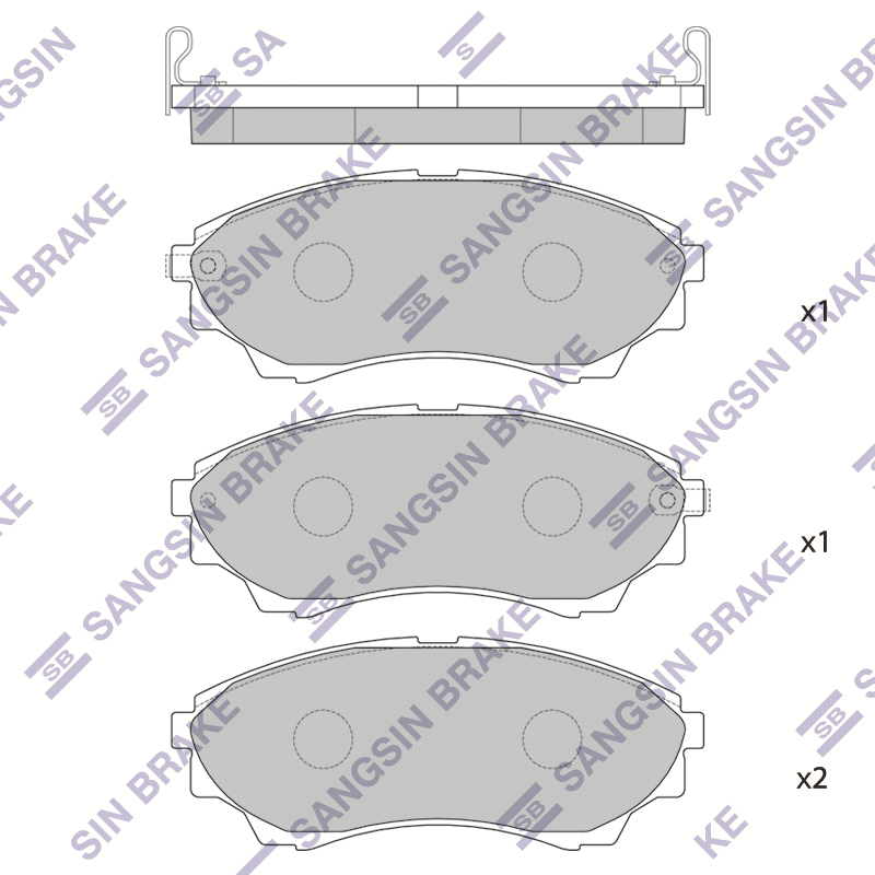 Передние тормозные колодки Sangsin SP1479