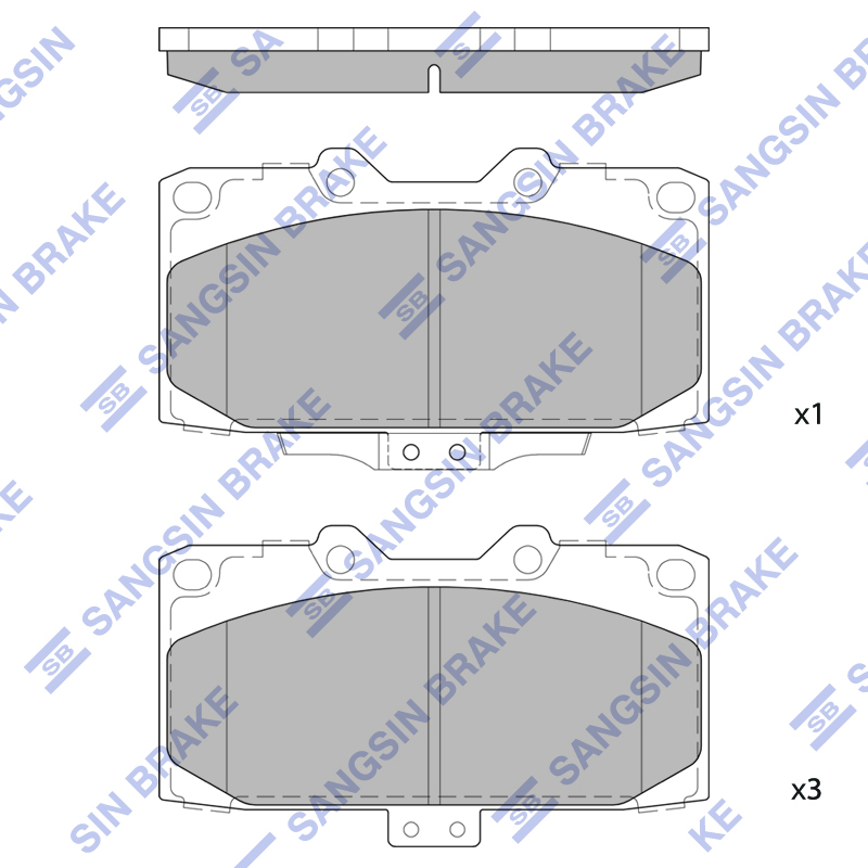Передние тормозные колодки Sangsin SP1486