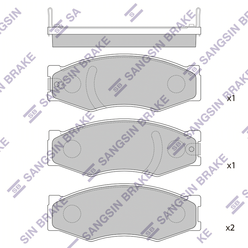 Передние тормозные колодки Sangsin SP1506
